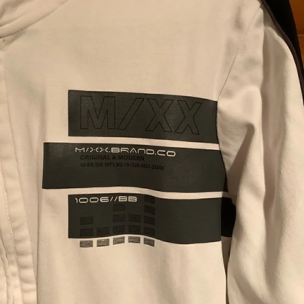 Mexx White Full Zip Sweatshirt Jacket